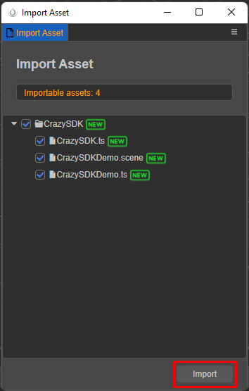 Import step 2