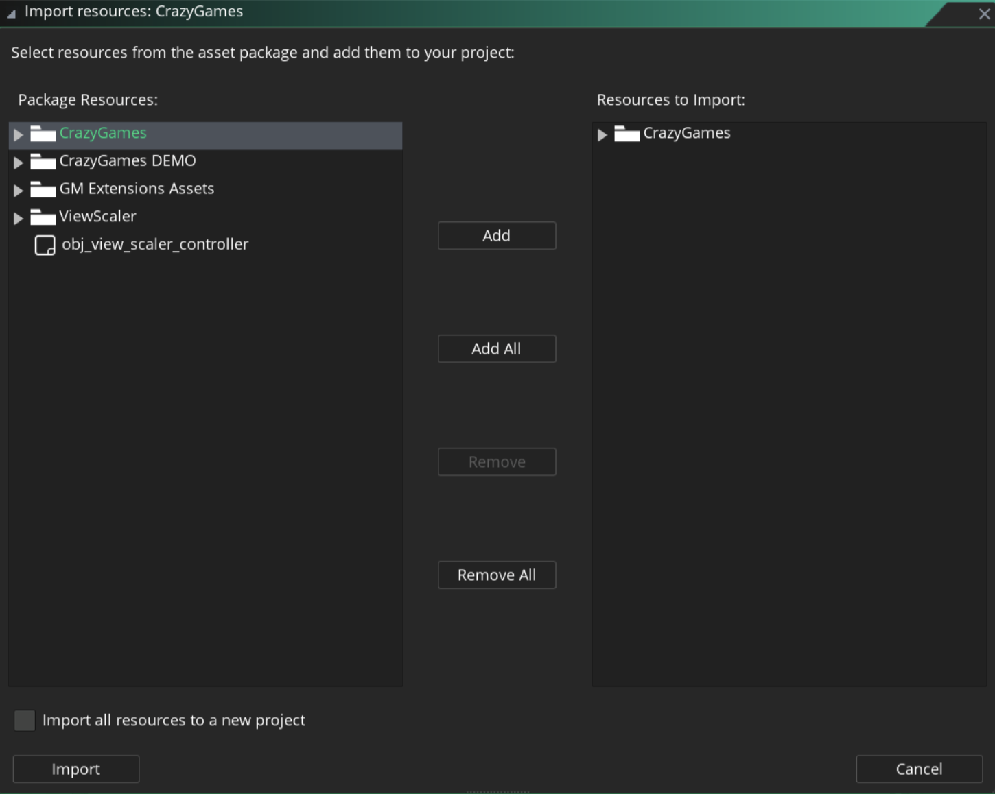 Importing GameMaker