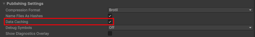 Enable caching