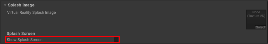 Disable splash screen